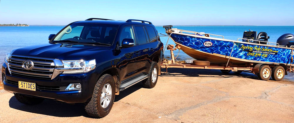 Spring Tide Safaris Toyota Landcruiser fishing launch